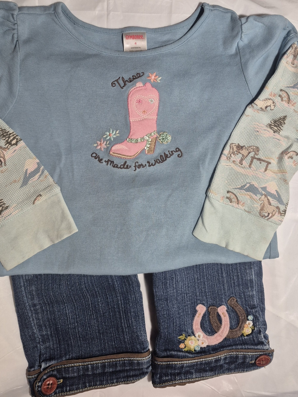 Gymboree Western Outfit From Park City Luxe And Equestrian Club Lines Size 4